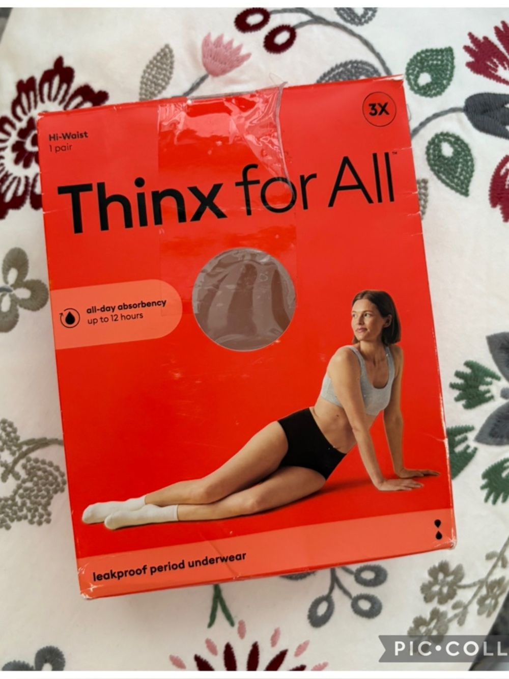 NWT Thinx for All Hi-Waist Period Underwear 3X Black Leakproof 12hr Absorbency